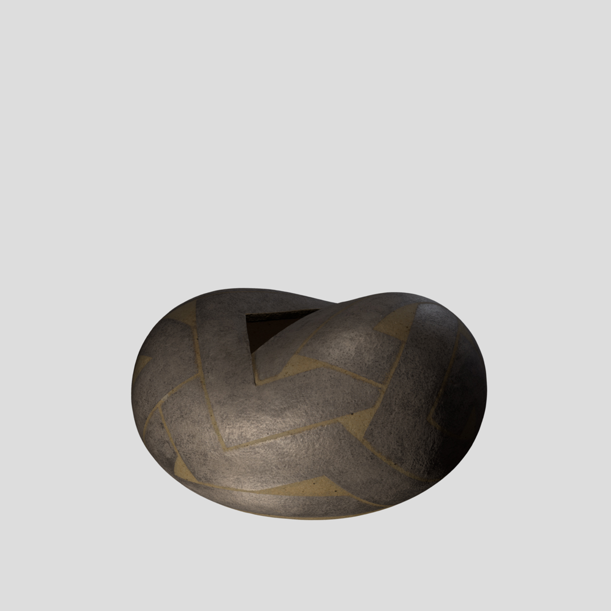 岐阜現代陶芸美術館 | 3Dコレクションギャラリー | 銀緑彩文扁壺