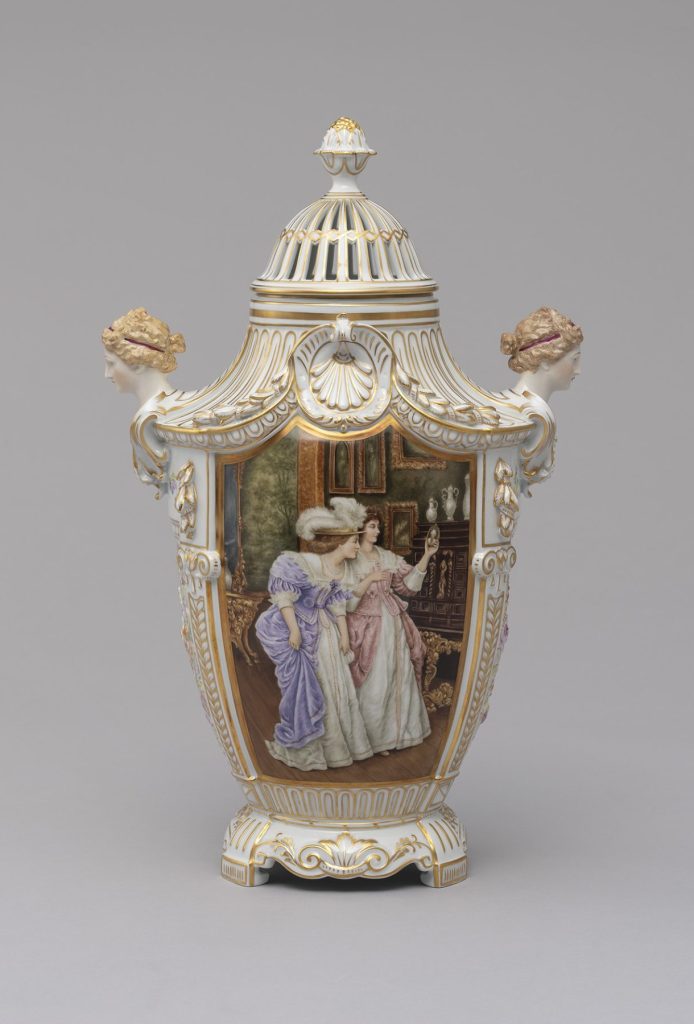 ドレスデン ポルツェラン 《貴婦人の壺 “ラブストーリー”》 20世紀後半~21世紀前半